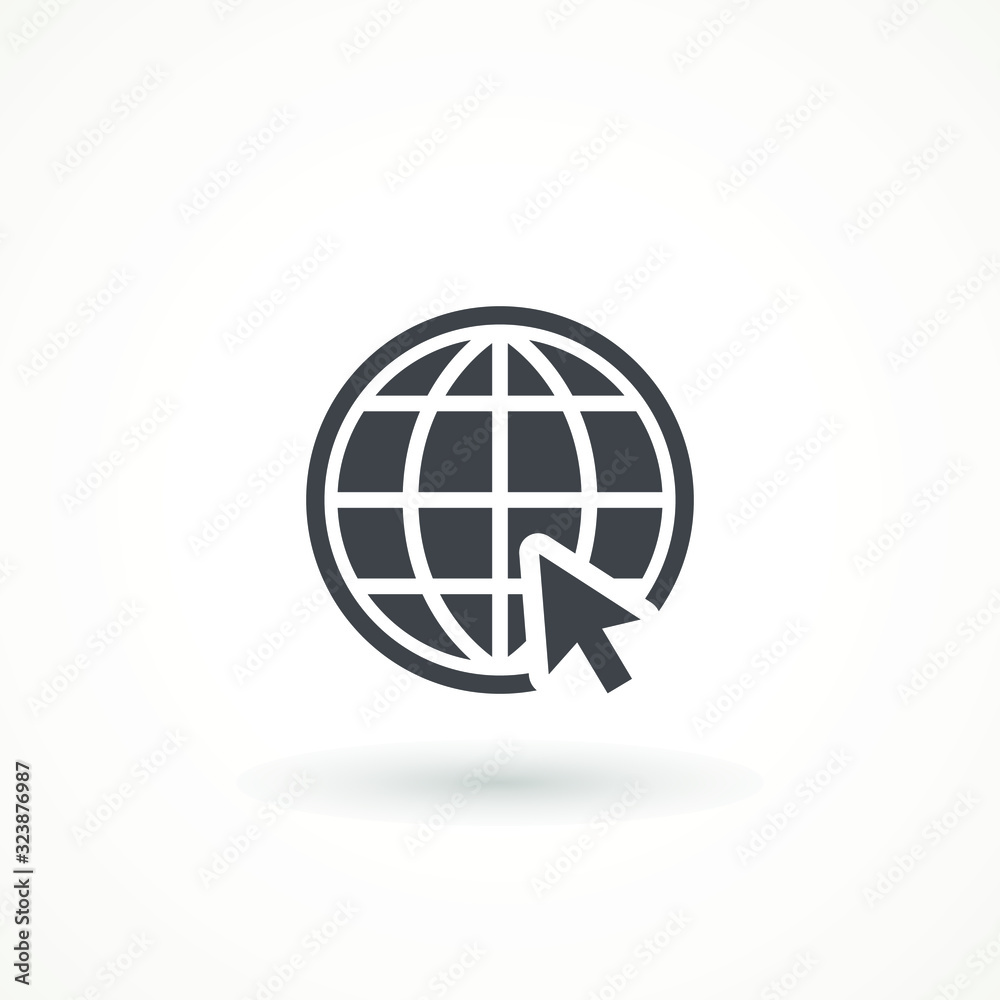 Go to web Icon isolated on white background. Website pictogram. Internet symbol for your web site design, logo, app, UI. Go to web Icon isolated on white background. Website pictogram. Internet symbol for your web site design, logo, app, UI.