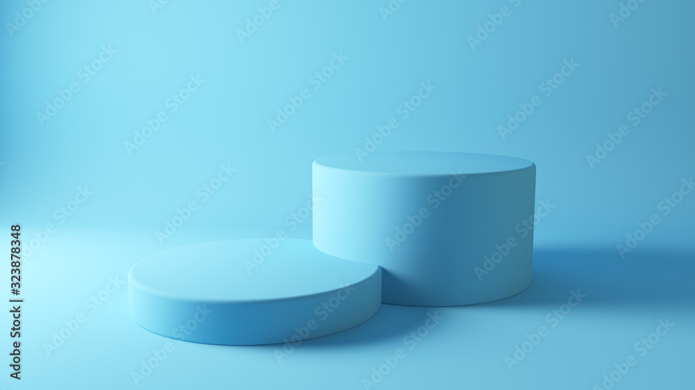 blue podium