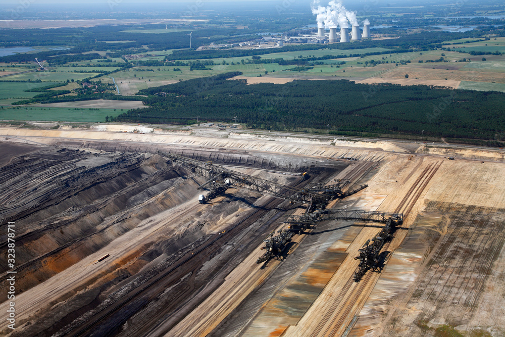 Fototapeta premium Braunkohletagebau