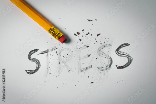 stress relief and management concept photo