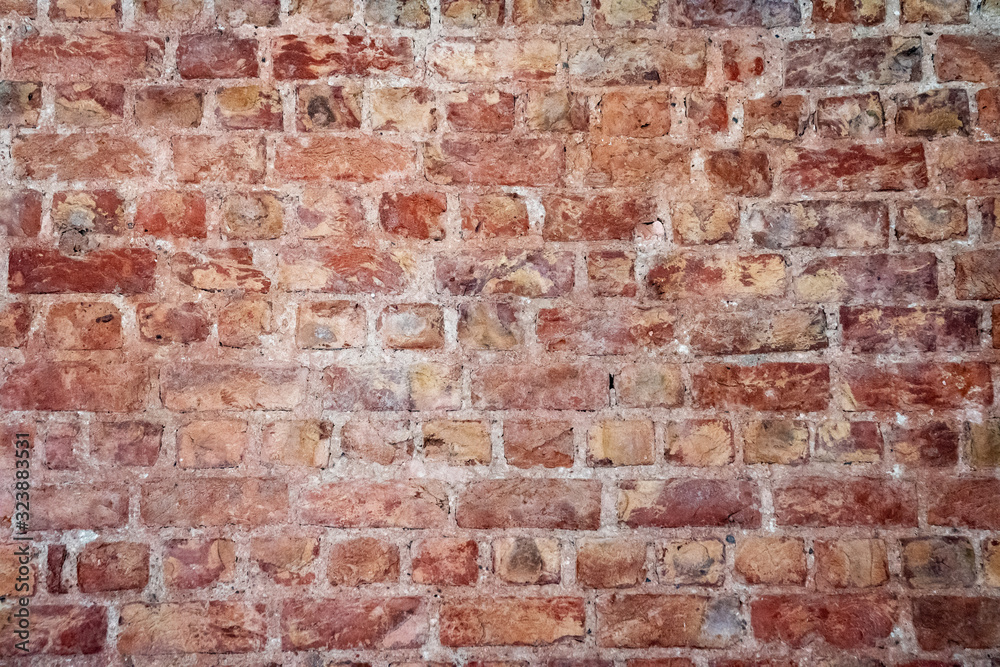 Fototapeta premium Texture of wall from a red brick