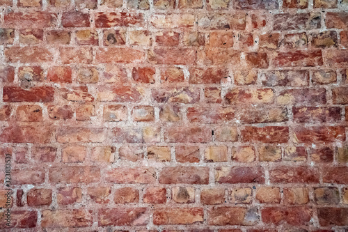 Texture of wall from a red brick