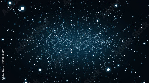 Fototapeta Naklejka Na Ścianę i Meble -  Explosion data, background space with stars