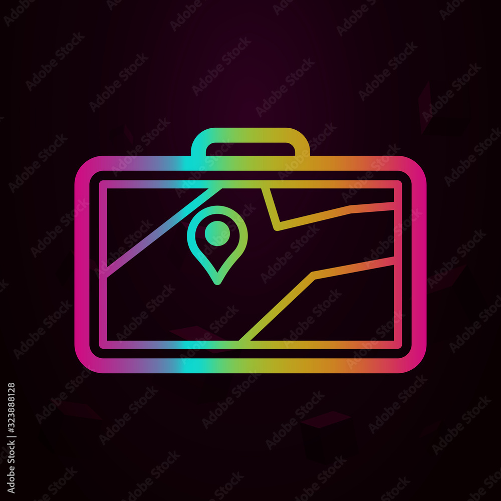 pin on navigator screen nolan style icon. Simple thin line, outline vector of navigation icons for ui and ux, website or mobile application pin on navigator screen nolan style icon. Simple thin line, outline vector of navigation icons for ui and ux, website or mobile application