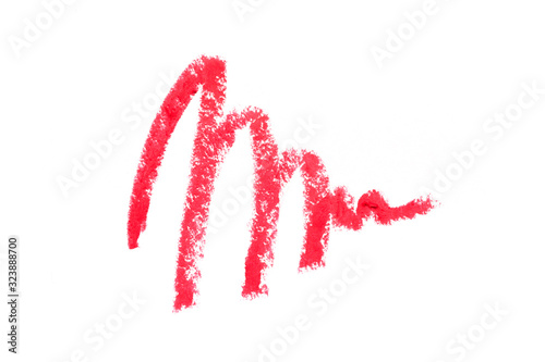 Wallpaper Mural Lipstick Liner Pencil Squiggles isolated on white background  - Image Torontodigital.ca