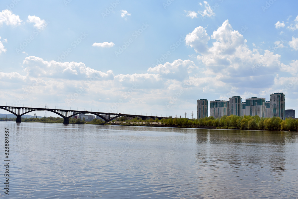 new residential area on the river Bank. Nizhny Novgorod, Russia