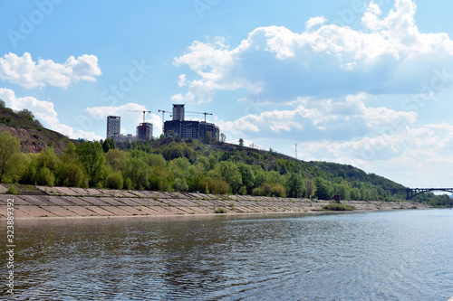 new residential area on the river Bank. Nizhny Novgorod  Russia