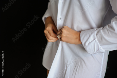 Close up photo of woman hands