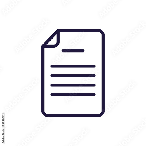 Isolated data document line style icon vector design