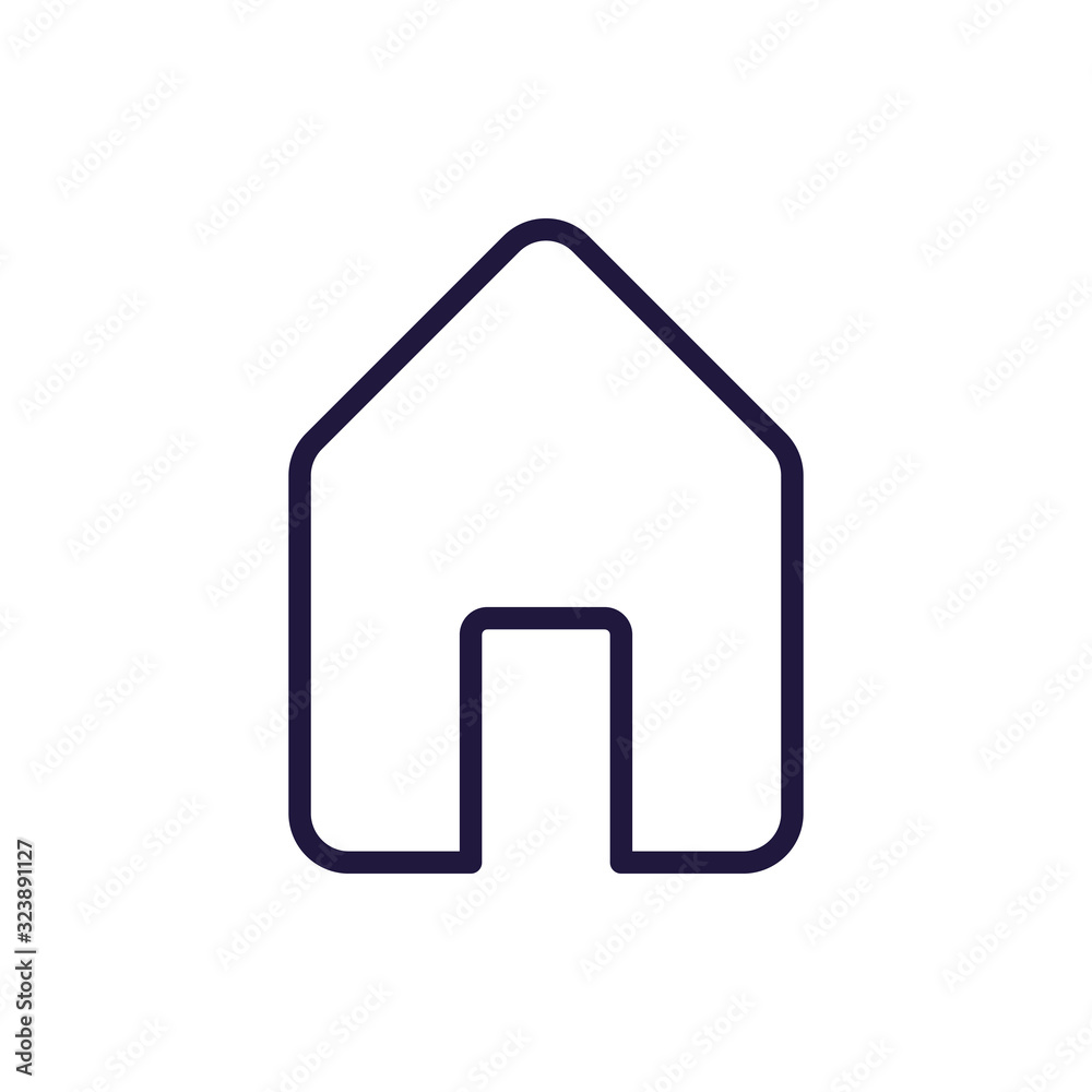 Isolated house line style icon vector design Isolated house line style icon vector design