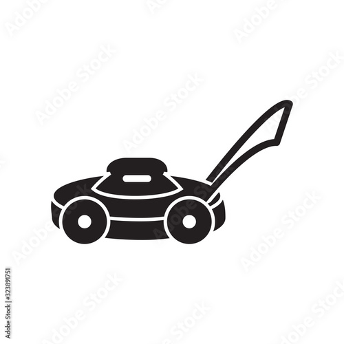 grass cutter icon collection, trendy style