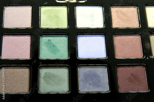 set of eye shadow in different colors