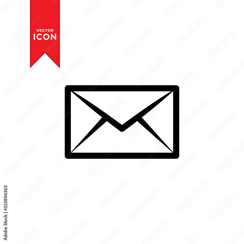 Envelope icon vector. Mail icon. Message icon. Trendy design on whate background. Envelope icon vector. Mail icon. Message icon. Trendy design on whate background.