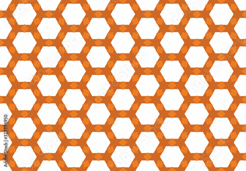 Seamless geometric pattern design illustration. Background texture. In orange, white colors.