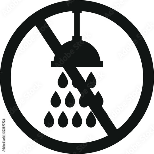 Not Shower icon