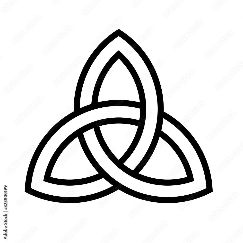 Celtic knot icon, Saint patrick's day related vector