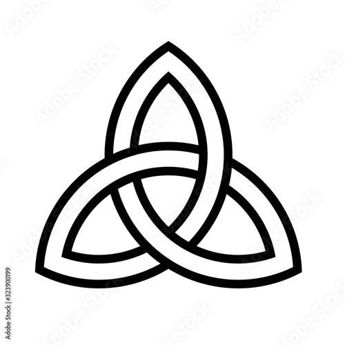 Celtic knot icon, Saint patrick's day related vector