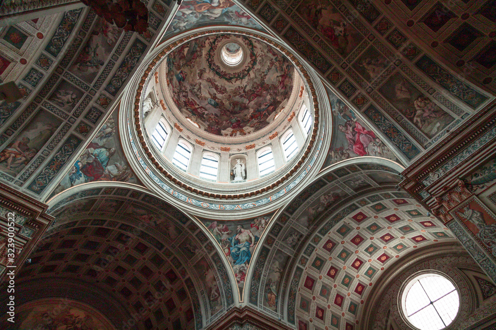 The cathedral basilica of Sant'Andrea, the largest church in Mantua