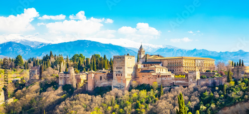 Alhambra palace in Granada, Spain