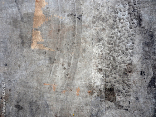 Texture of concrete cement wall or stone texture with scratches,cracks and stains as a retro pattern wall.Concept is wall banner,decorate,abstract ,background,construction.Have copy space. © sedthapol