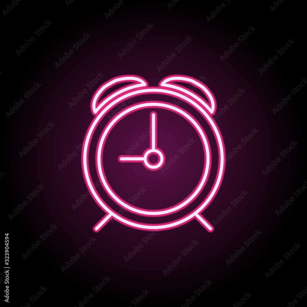Clock icon. Simple thin line, outline vector of web icons for ui and ux, website or mobile application Clock icon. Simple thin line, outline vector of web icons for ui and ux, website or mobile application