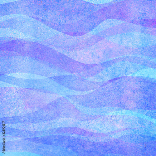 Watercolor transparent wave...