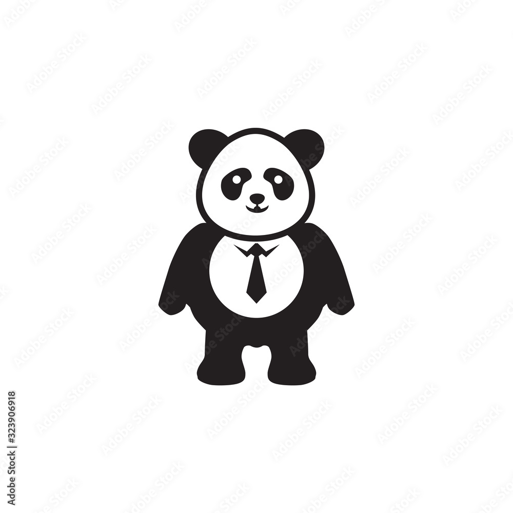 Panda icon logo design vector template Panda icon logo design vector template