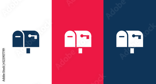 Mailbox icon illustration isolated vector sign symbol