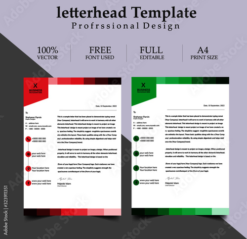 the best Business Letterhead design template. for companies,  offices and many other of business purposes