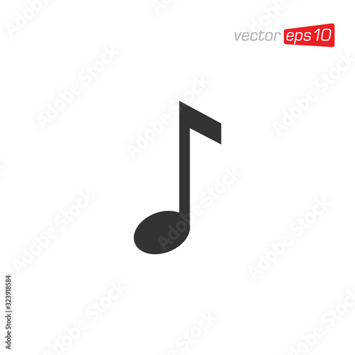 Music Notes and Melody Icon Design Vector