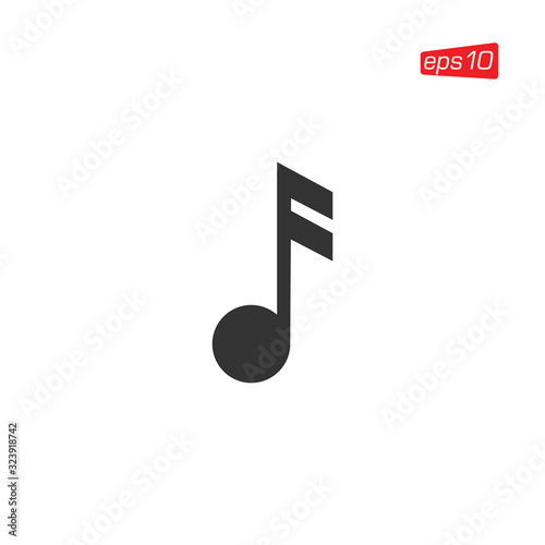 Music Notes and Melody Icon Design Vector