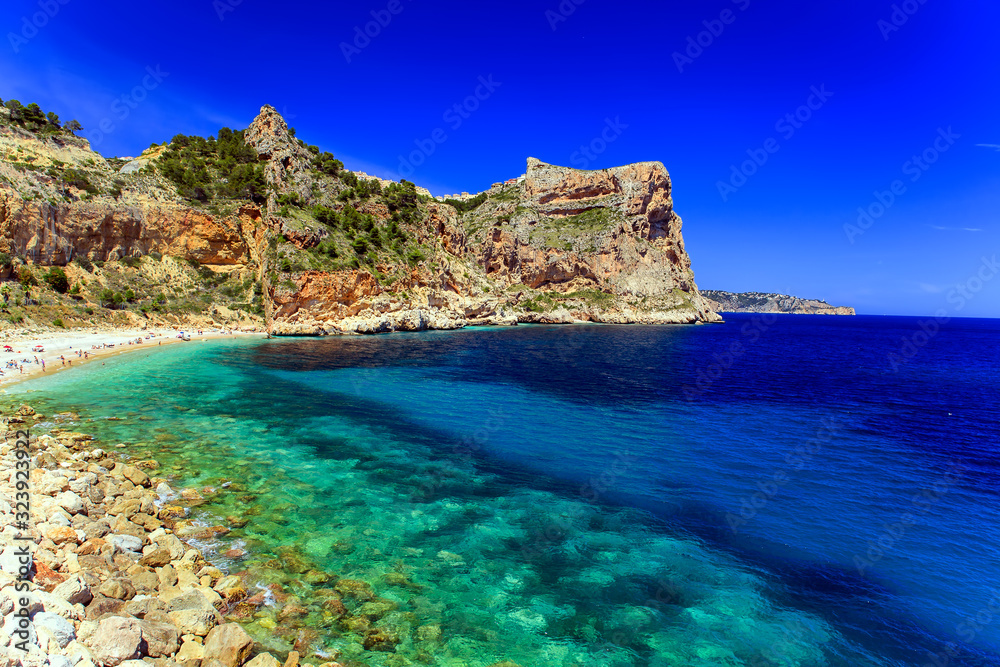 Spring landscape, relaxation, travel, sea and beach