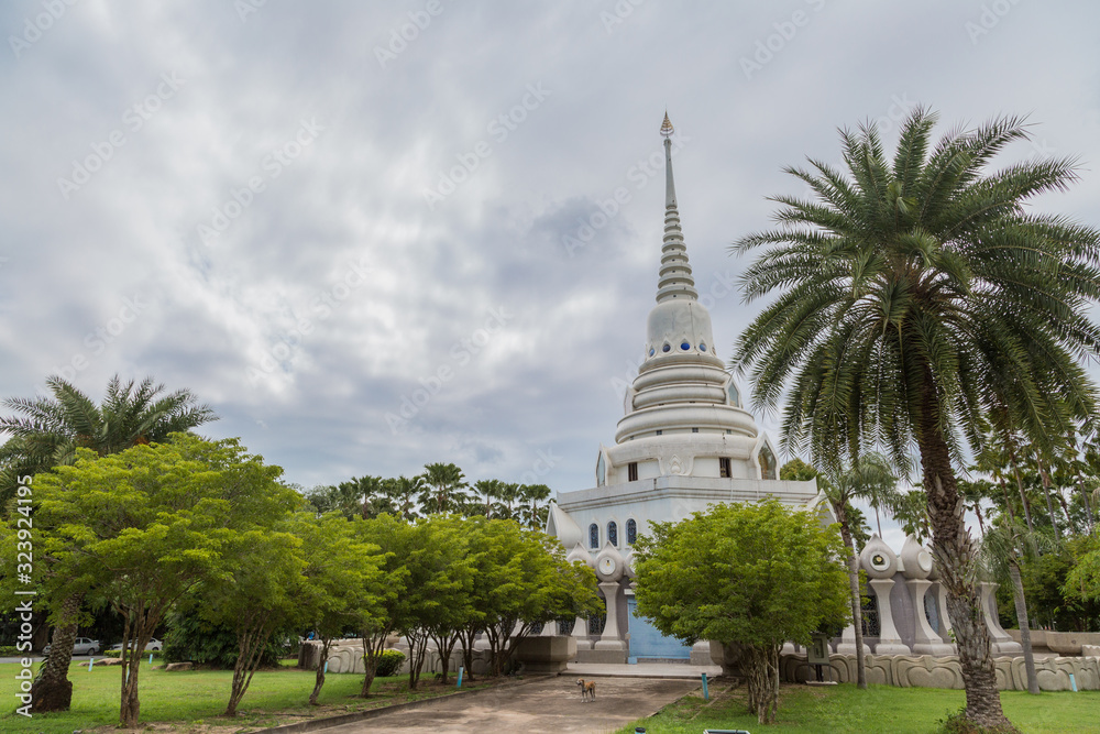 Thai Pagoda at Wat Yansangvararam which keep a Lord of buddha Thai Pagoda at Wat Yansangvararam which keep a Lord of buddha