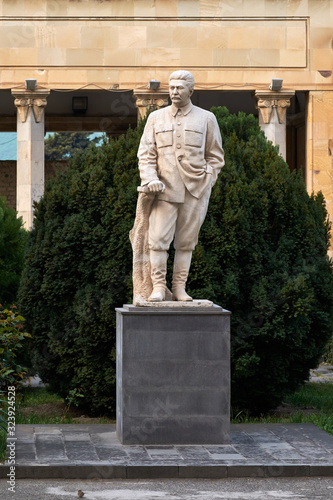 Statue of Stalin in Gori (Stalin's birthplace, Georgia).