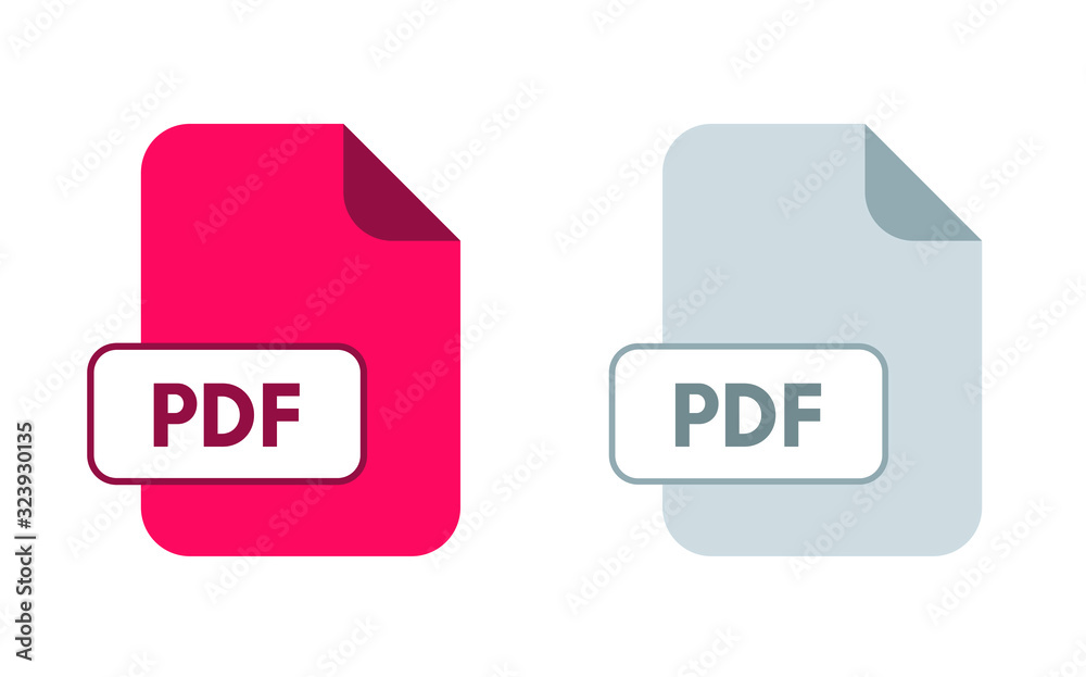 PDF symbol file vector illustration Stock Vector | Adobe Stock