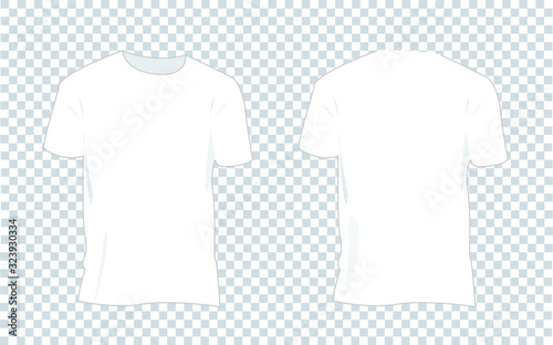 T-shirt mockup in vector illustration