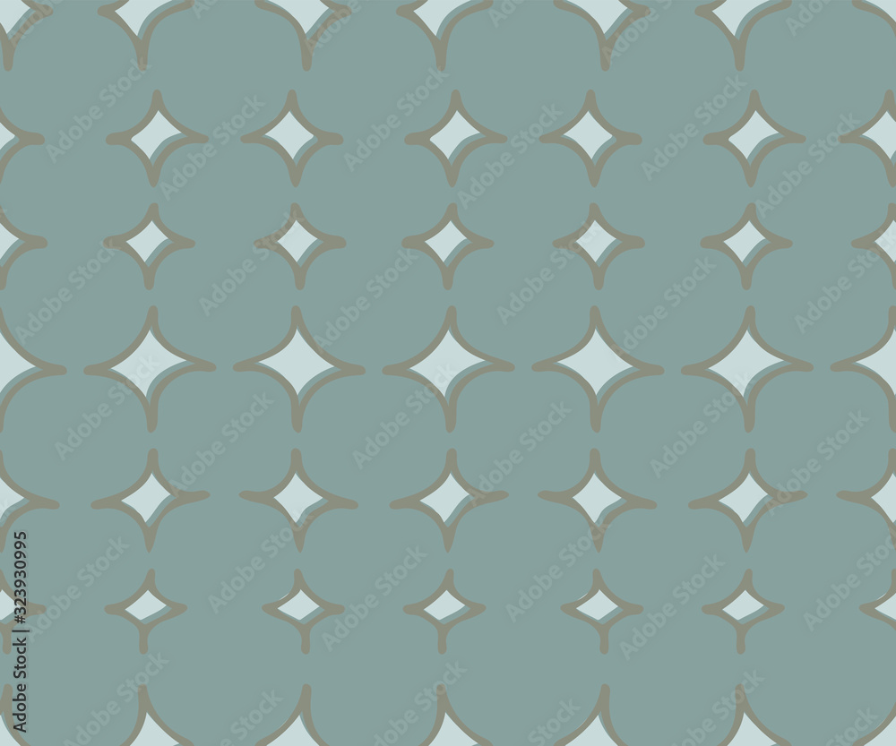 Naklejka premium Seamless pattern with hand drawn stars. Doodle. Vector illustration. EPS 10