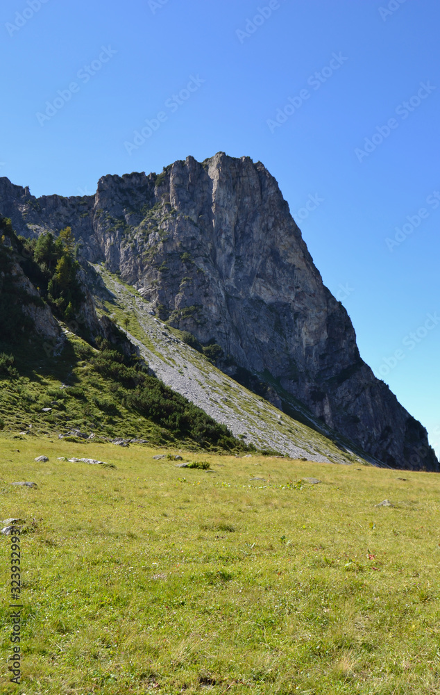 Fototapeta premium Gipfel des Gerlos in den Alpen