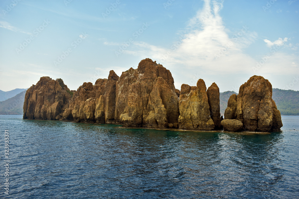 island of stones. aegean. Turkey