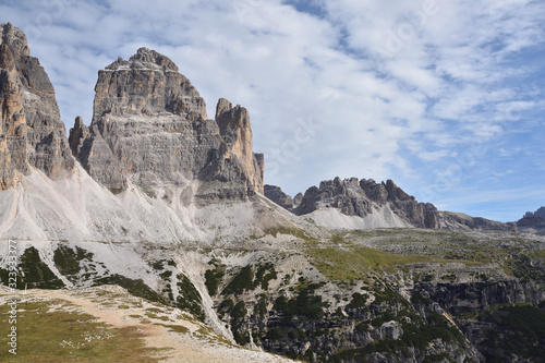 Blick auf die S  dseite der Drei Zinnen