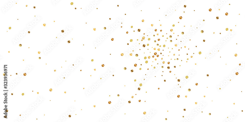 Sparse gold confetti luxury sparkling confetti. Sc