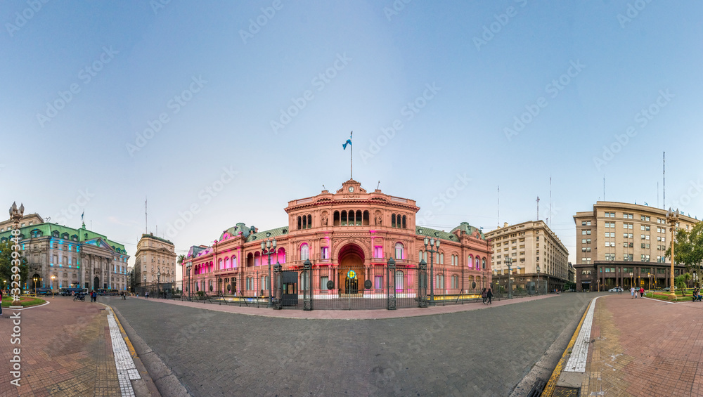 Naklejka premium Casa Rosada building in Buenos Aires, Argentina.