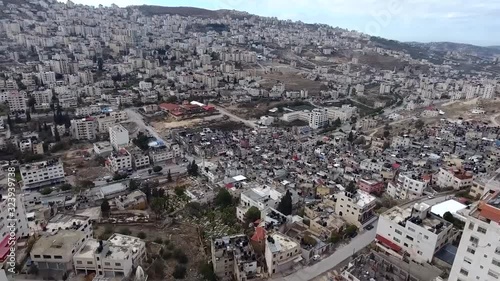 Historic Nablus is a city in the northern West Bank, north of Jerusalem photo