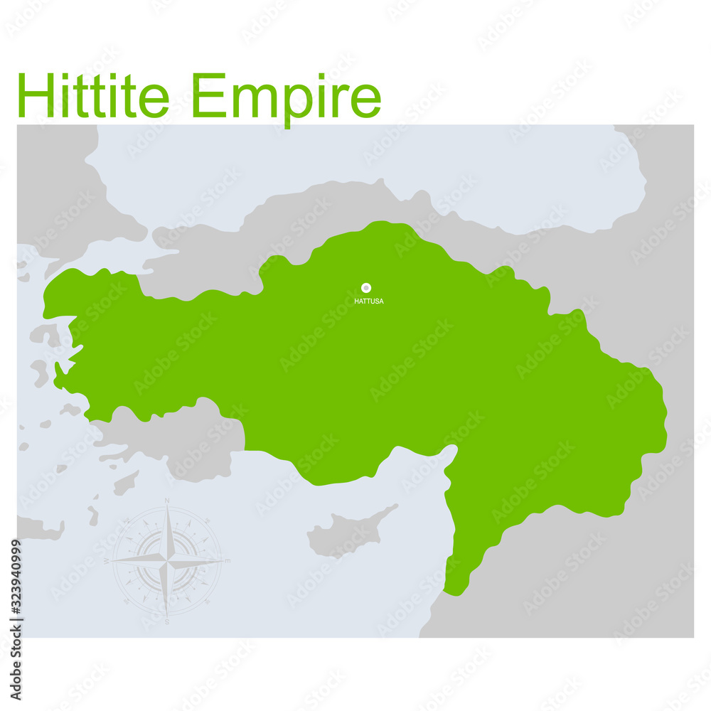 vector map of the Hittite Empire for your design