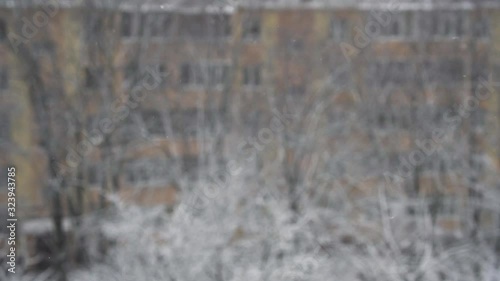 Snowflakes Slowmotion Snow Winter Snowfall Frost Snowy