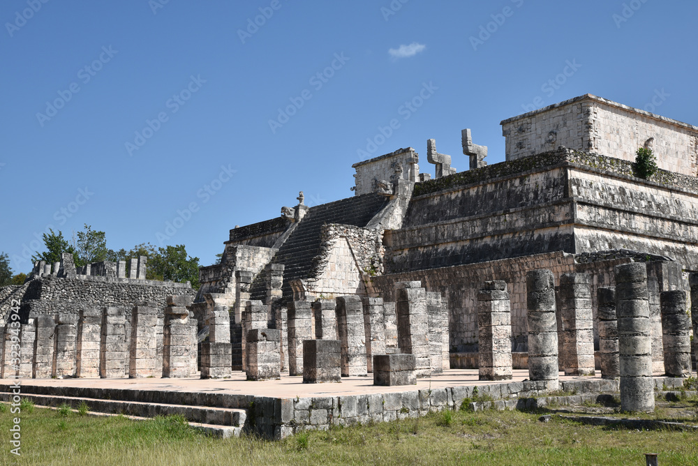 Temples mayas à Chichen Itza, Mexique