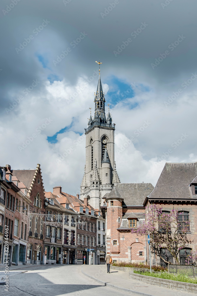 The belfry (French: beffroi) of Tournai, Belgium