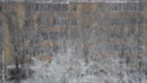 Snowflakes Slowmotion Snow Winter Snowfall Frost Snowy