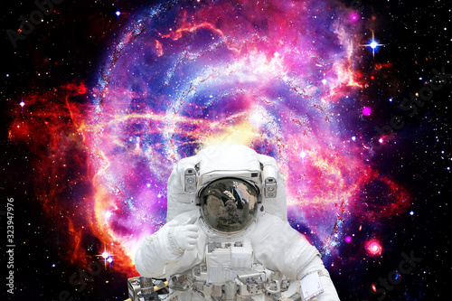 Astronaut in space. The elements of this image furnished by NASA.