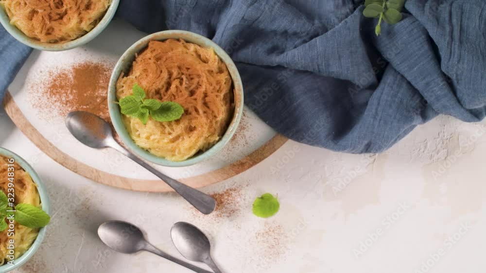 Aletria is a classic Portuguese vermicelli pudding and this is a traditionally served at Christmas time. This is one of the favourites pudding from Portugal.